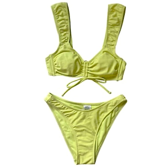 wild fable Other - Wild Fable Neon Yellow Bikini Set